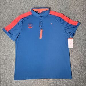 Redvanly Evans Golf Polo Mens Size Xl Purepoly Tech  Admiral Blue Red New